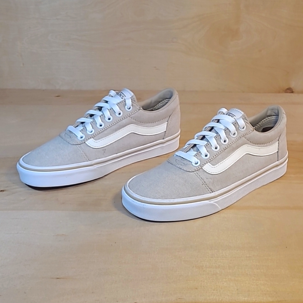 Vans Old Skool Tan Canvas Women's Athletic Shoes - Picture 4 of 10
